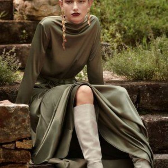 ZARA | Satin Dress - Picture 4 of 8